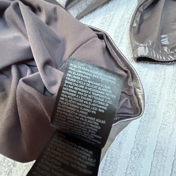 H&M Coachella Official Womens Metallic Full-Zip Hoodie Jacket Small Lightweight - Picture 9 of 9